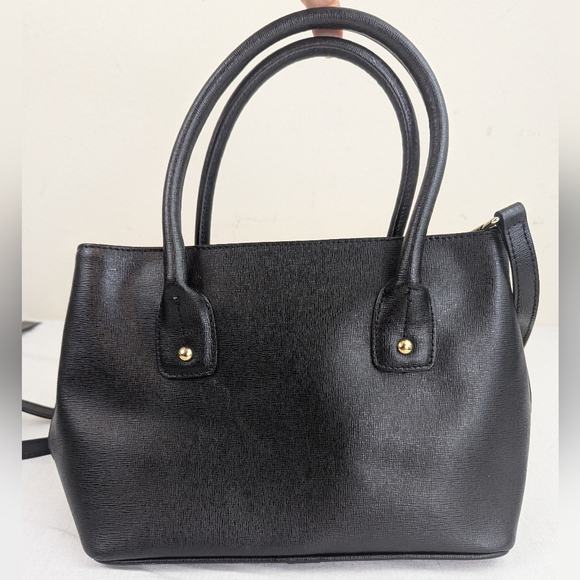 Furla Black Leather Hobo Bag with Detachable Strap.  Almost Like New - Picture 2 of 16